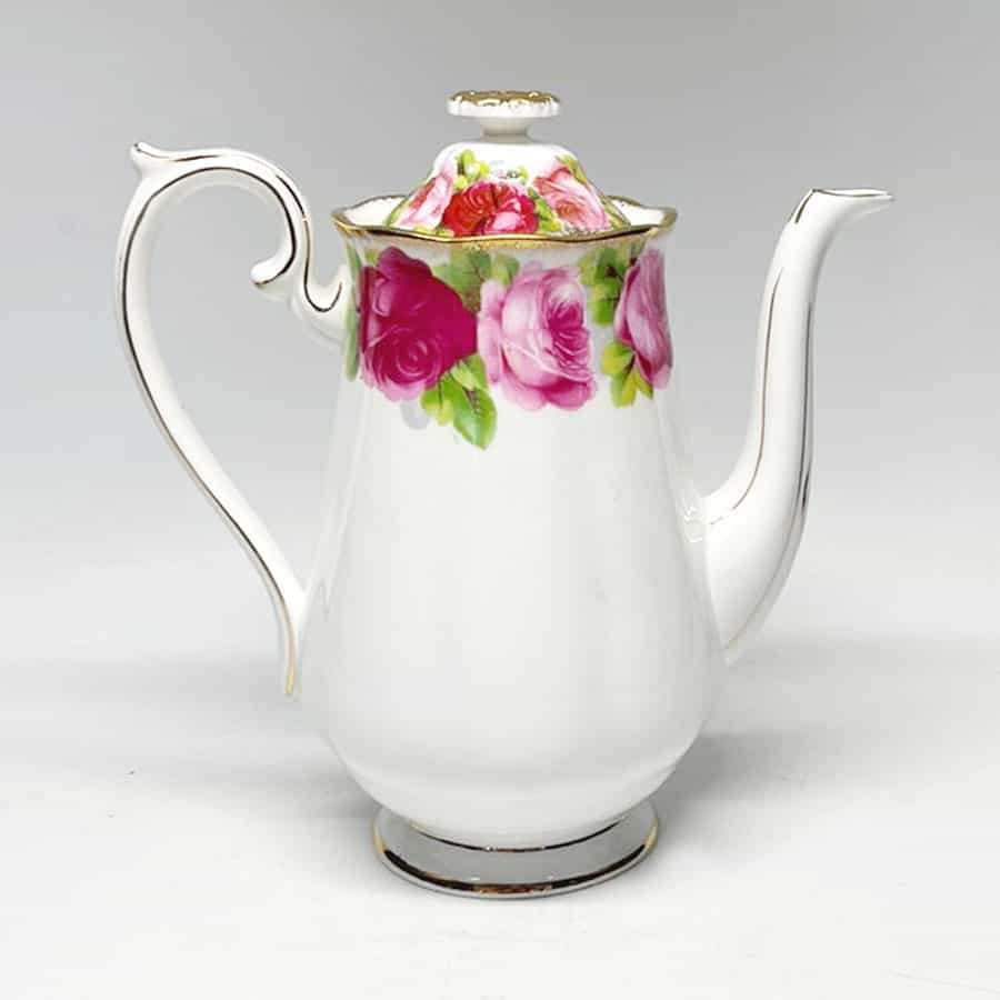 Royal Albert Old English Rose Coffee Pot