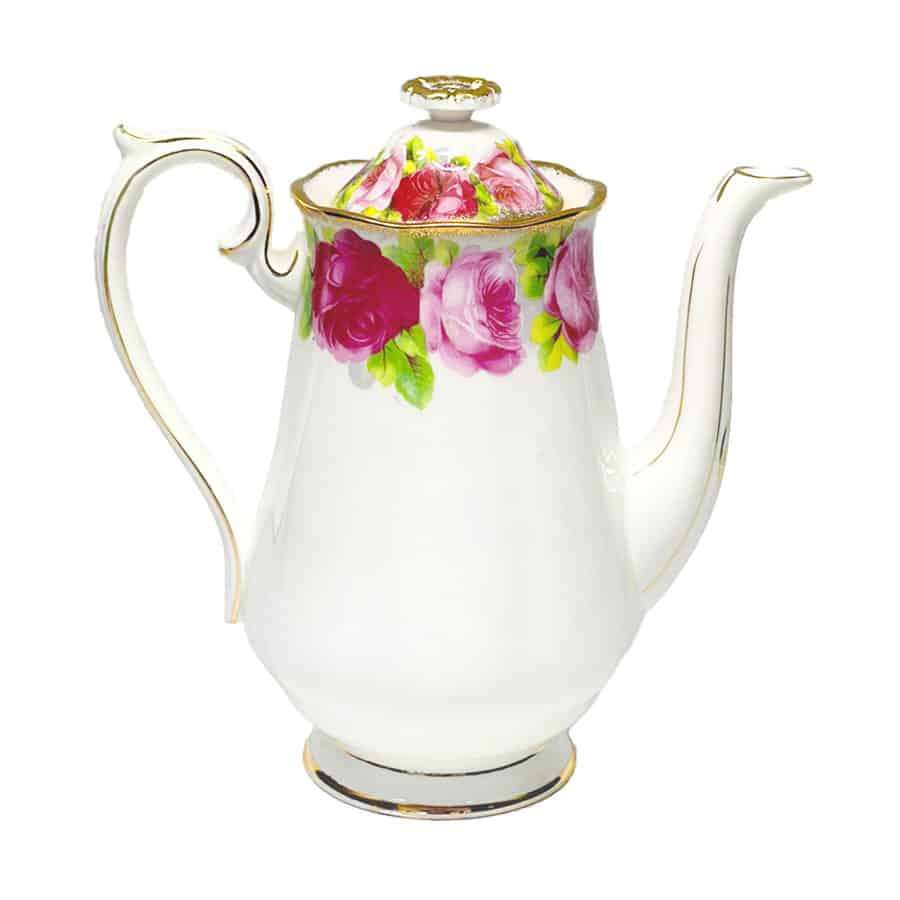 Royal Albert Old English Rose Coffee Pot