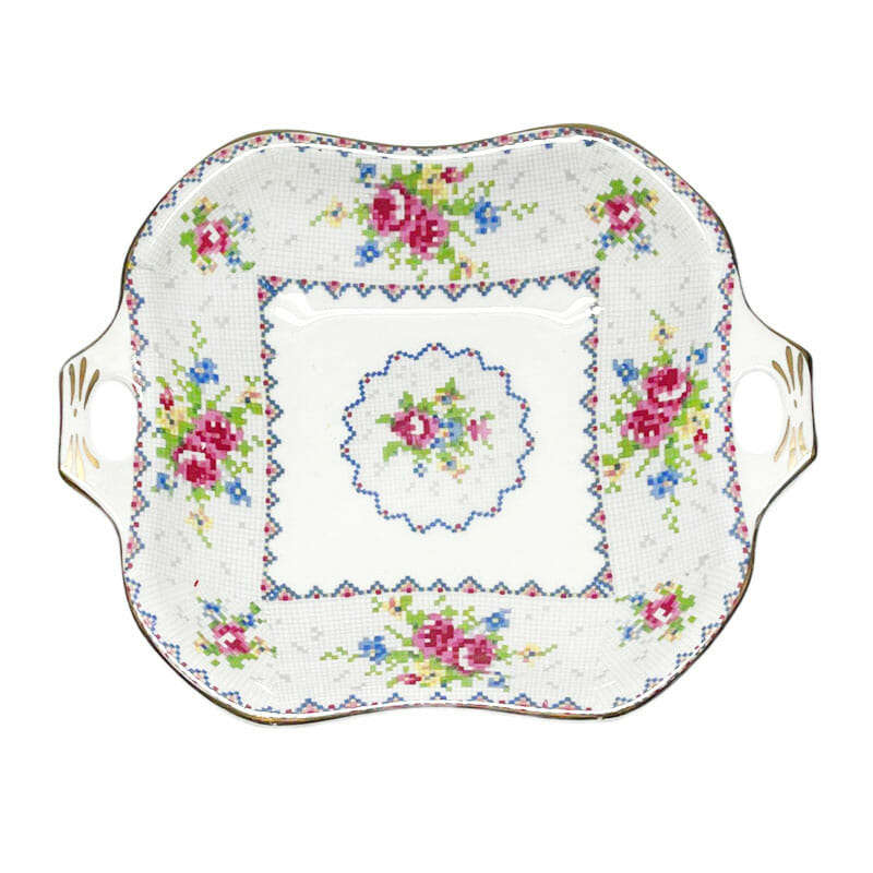 Royal Albert Petit Point Square Tab Handle Bon Bon