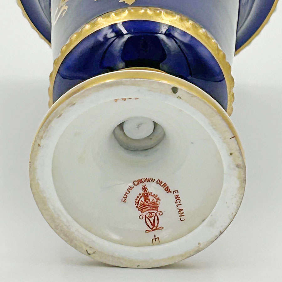 Royal Crown Derby Floral Vase C1904