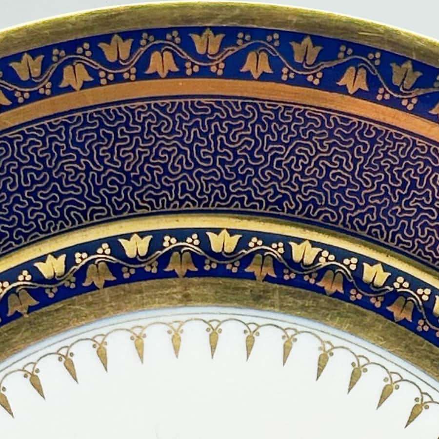 Sevres Decorative Gilded Plate 1858 Napolean III