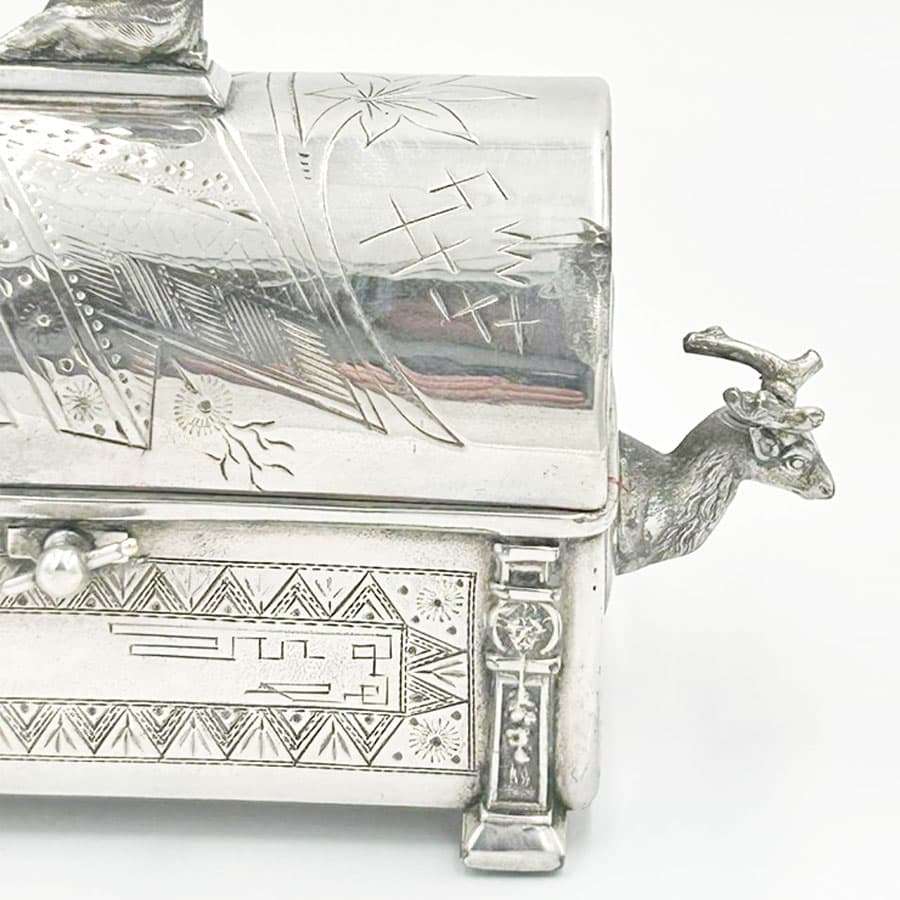 Silver Plated Reed And Barton Jewellery Casket C1890