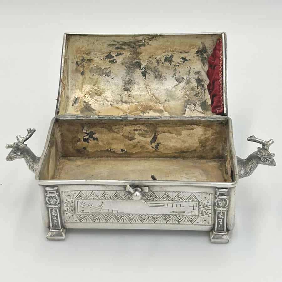 Silver Plated Reed And Barton Jewellery Casket C1890