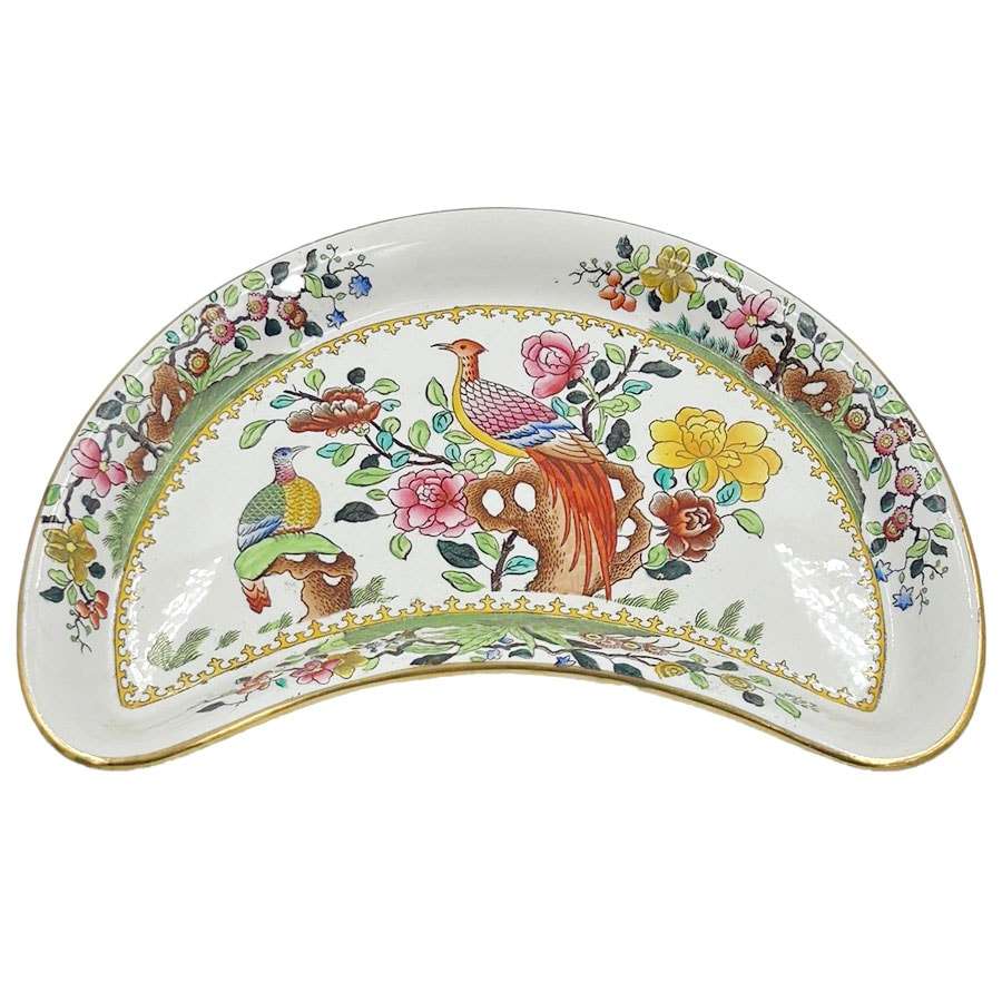 Spode Copeland Waring and Gillow Pheasant Crescent Salad c1908