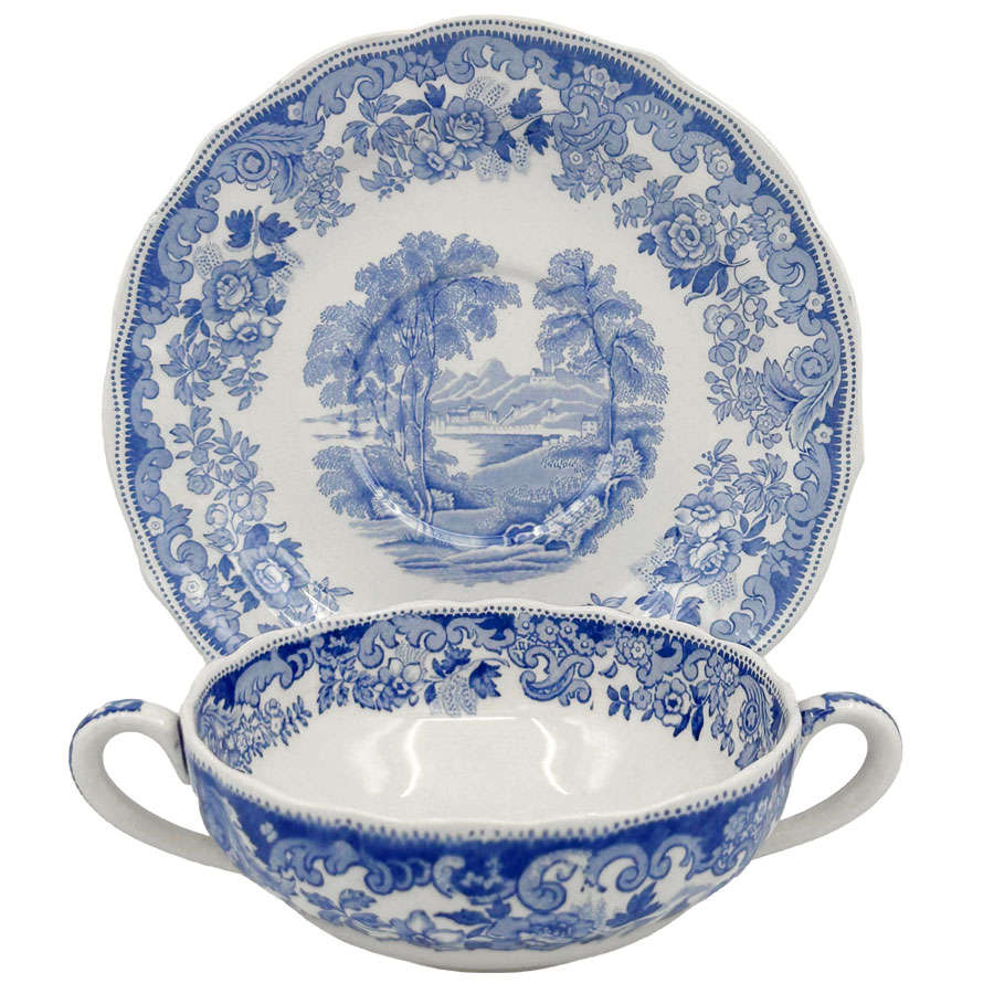 Spode Copeland Severn Soup Coupe and Saucer