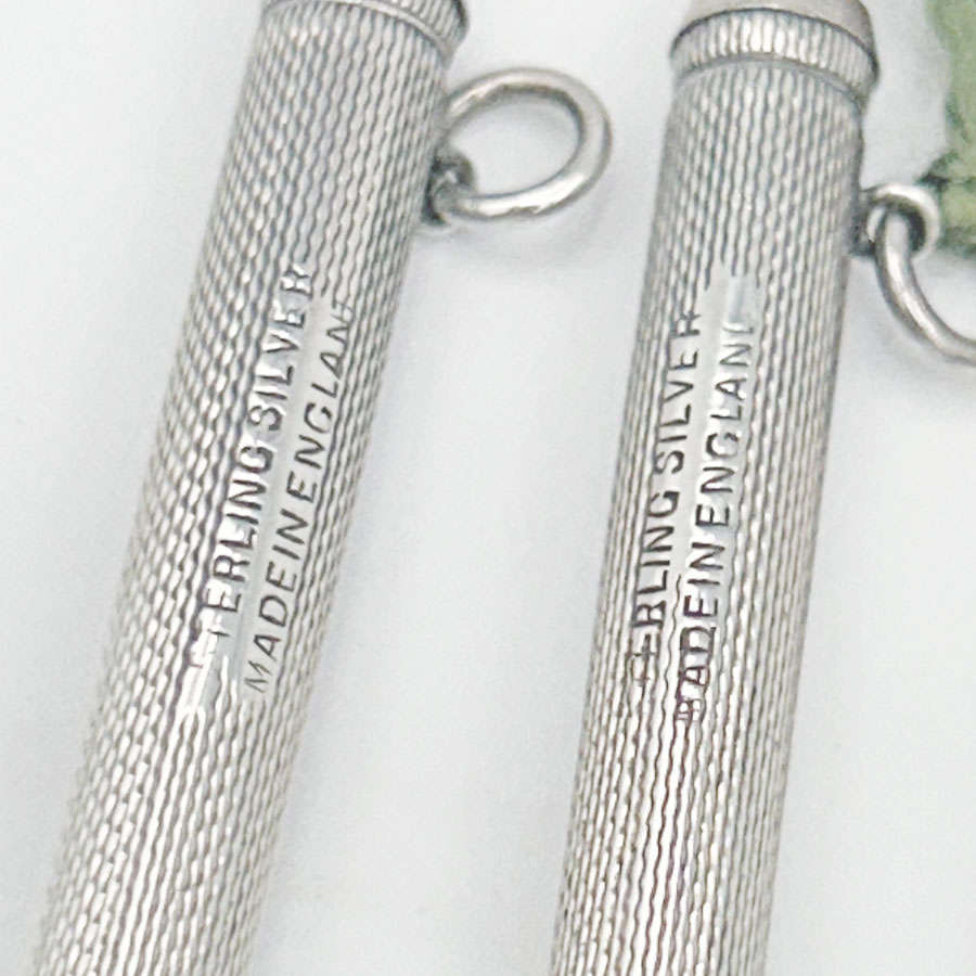 Sterling Silver Boxed Poker Pencil Set C1940
