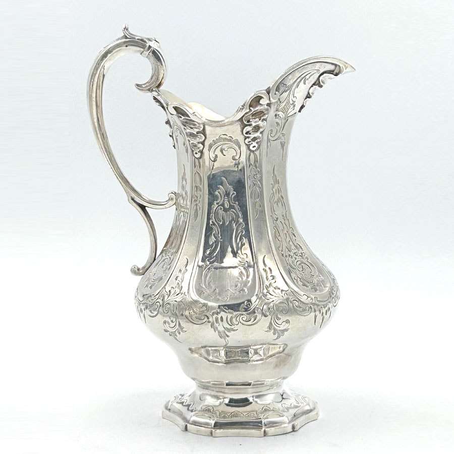 Victorian Hallmarked Silver Four Piece Tea Service London 1853 Barnard