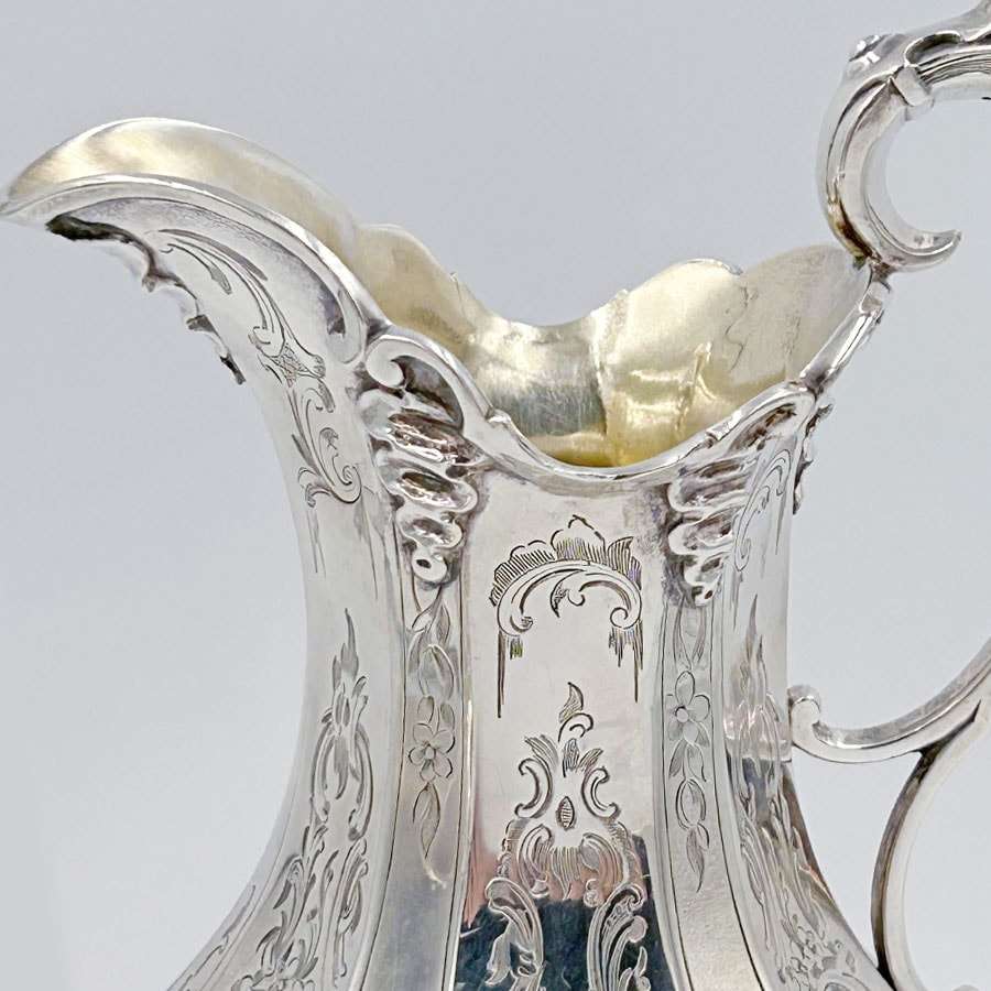 Victorian Hallmarked Silver Four Piece Tea Service London 1853 Barnard