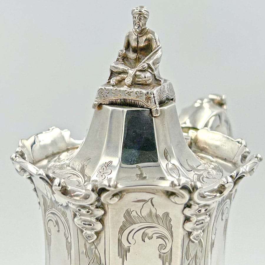 Victorian Hallmarked Silver Four Piece Tea Service London 1853 Barnard