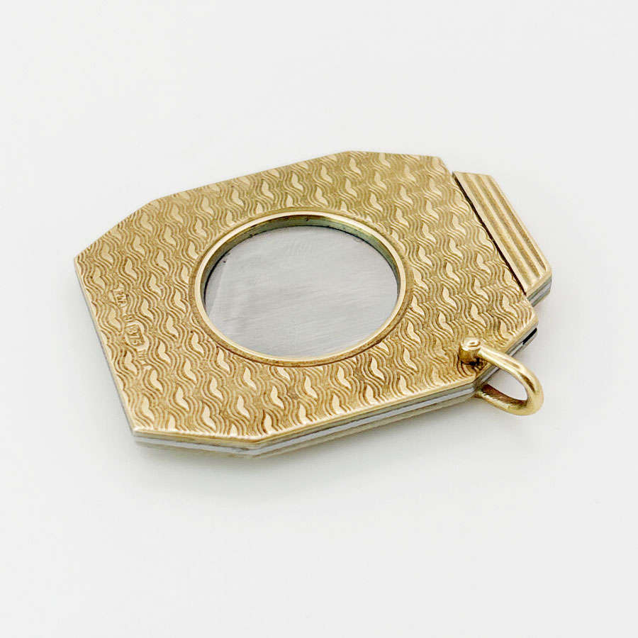 9ct Gold Art Deco Guillotine Cigar Cutter Ramsden and Roed C1920