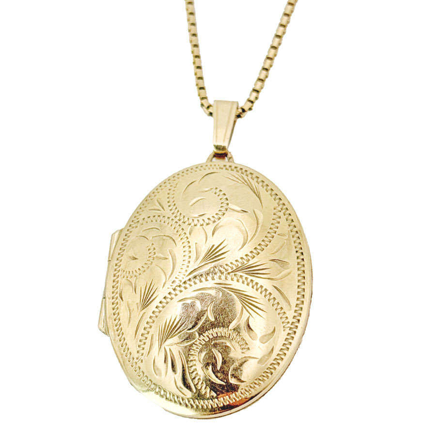 Edwardian 9ct Gold Locket And Chain