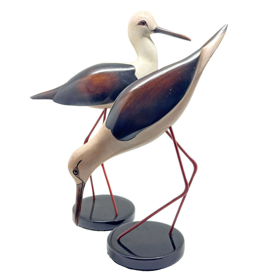 Feathers Of Kynsna Limited Edition Pair Black Winged Stilts