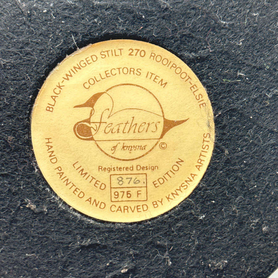 Feathers Of Knysna Limited Edition Pair Egrets Stilts