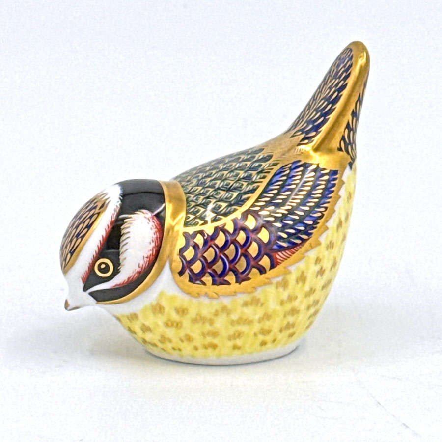 Royal Crown Derby Garden Blue Tit Paperweight