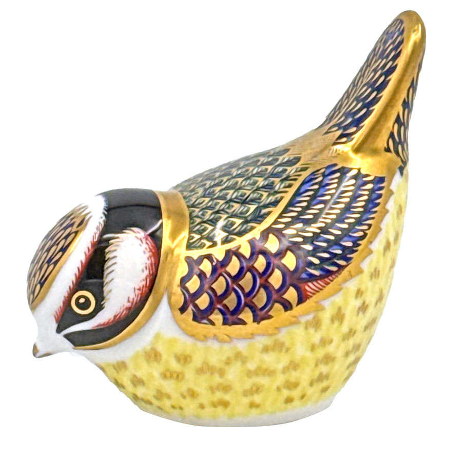 Royal Crown Derby Garden Blue Tit Paperweight