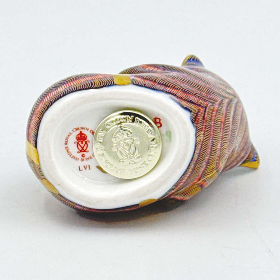 Royal Crown Derby Playful Kitten Paperweight