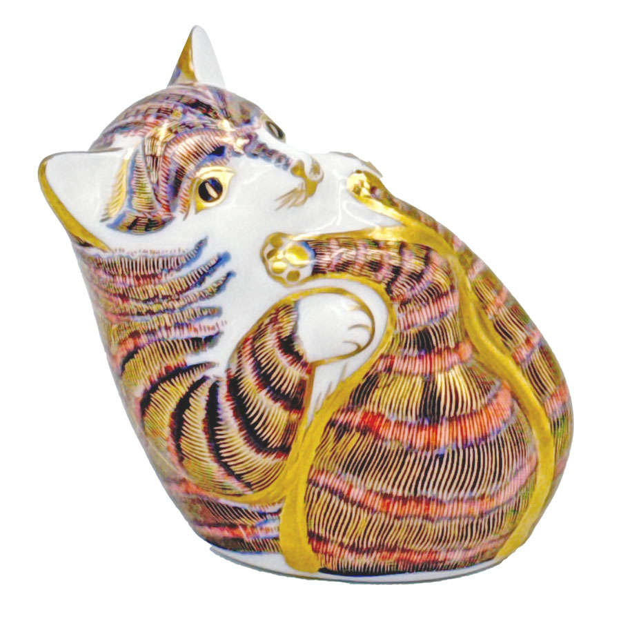 Royal Crown Derby Playful Kitten Paperweight