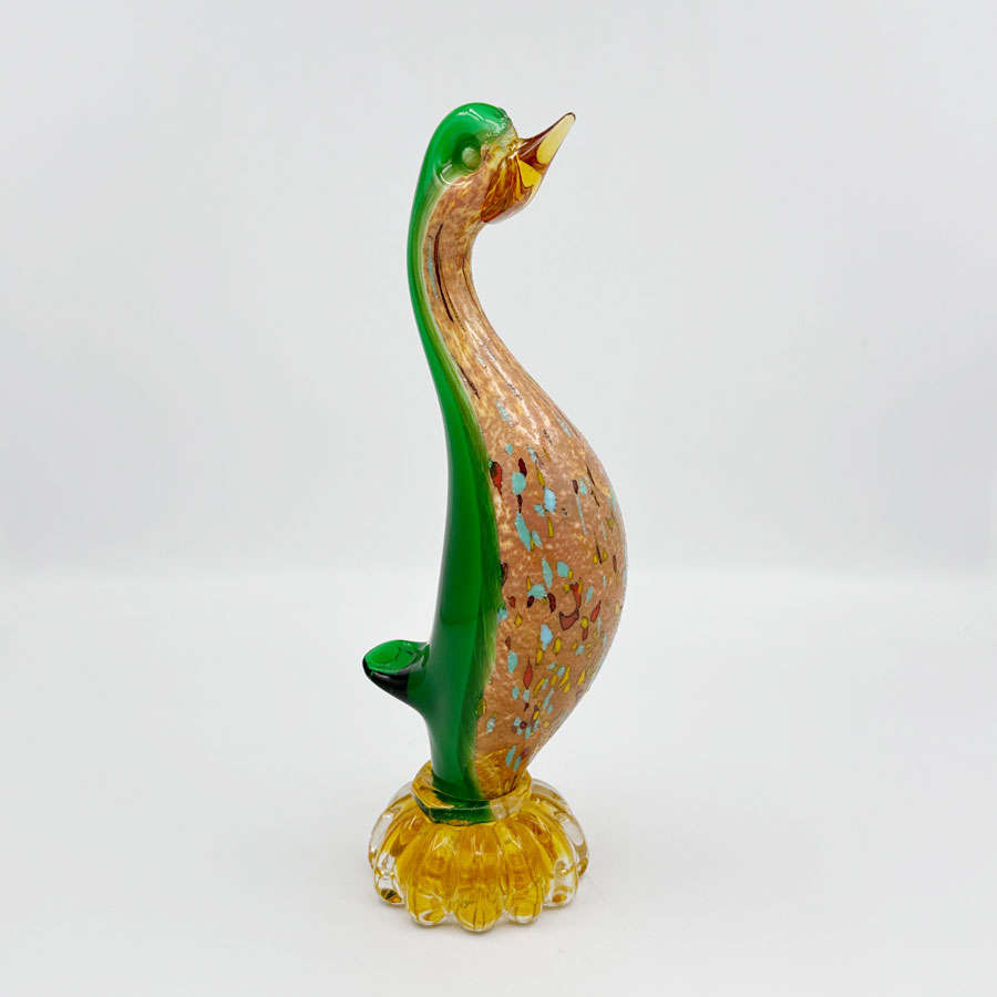 Murano Glass Duck On Base 20th