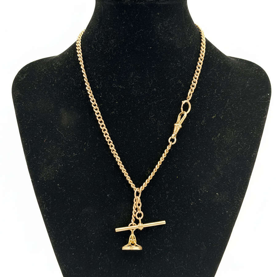 Victorian 9ct Rose Gold Fob Chain