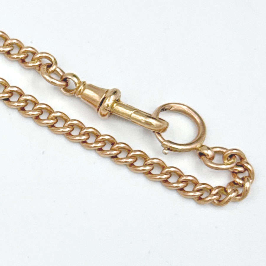 Victorian 9ct Rose Gold Fob Chain