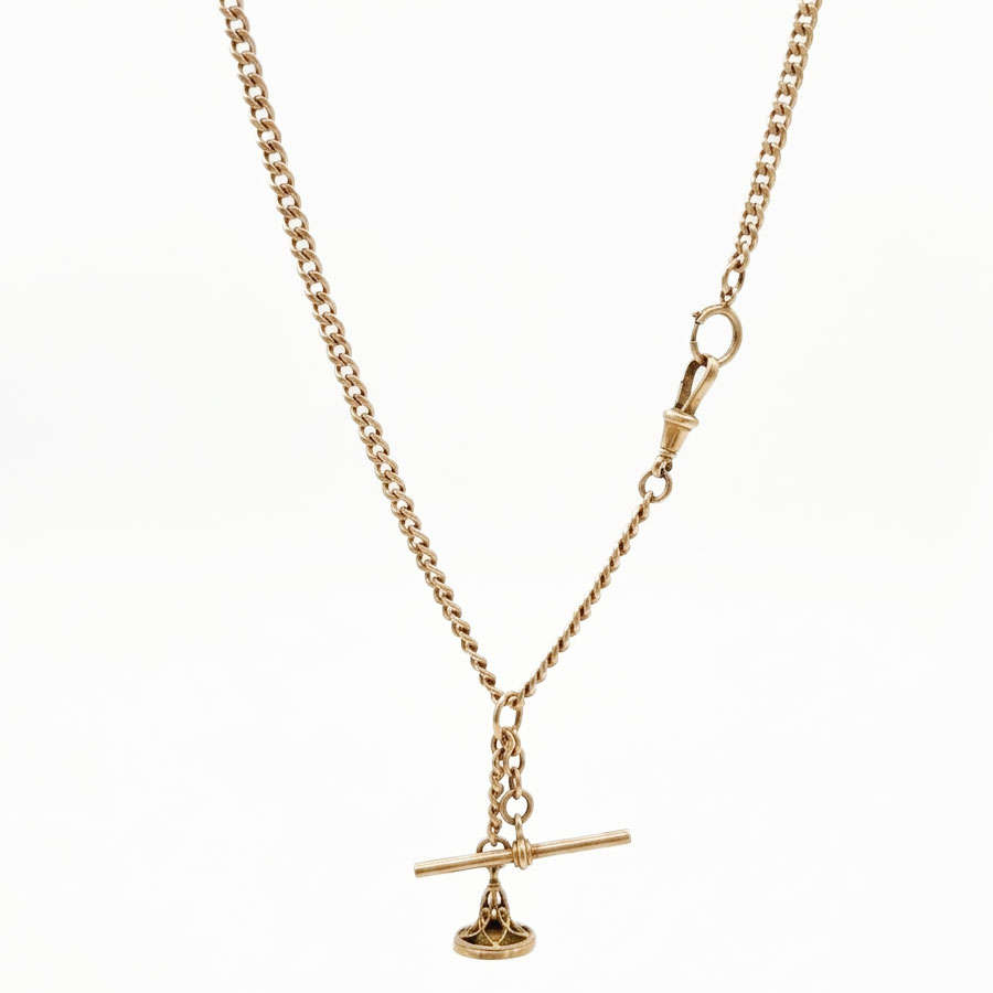 Victorian 9ct Rose Gold Fob Chain