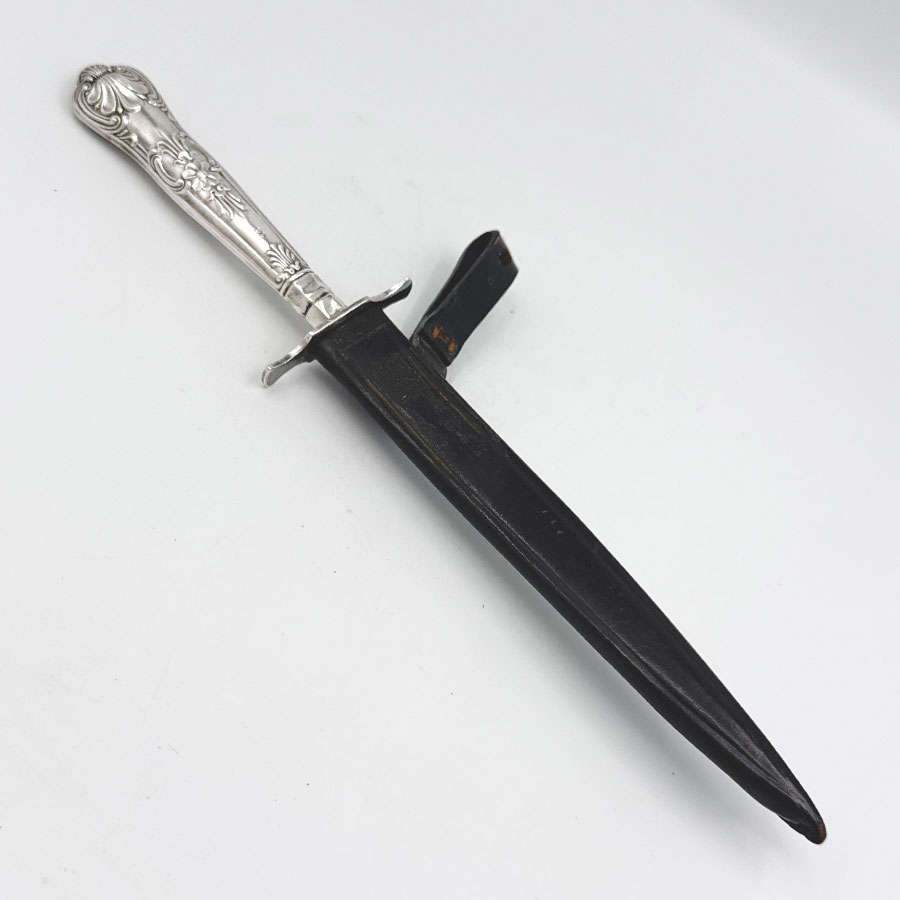 Hallmarked Silver Decorative George VI Dagger Sheffield 1963
