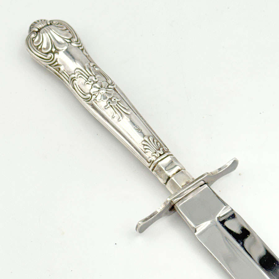 Hallmarked Silver Decorative George VI Dagger Sheffield 1963