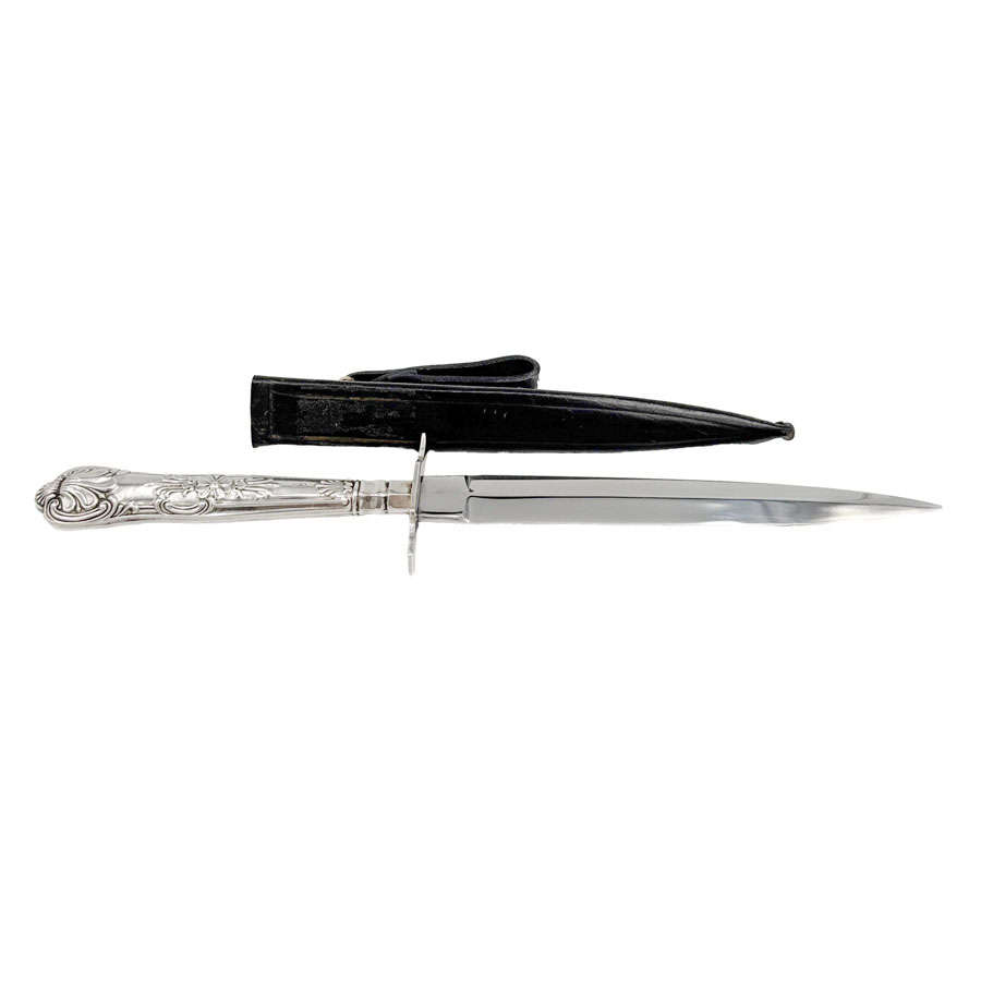 Hallmarked Silver Decorative George VI Dagger Sheffield 1963