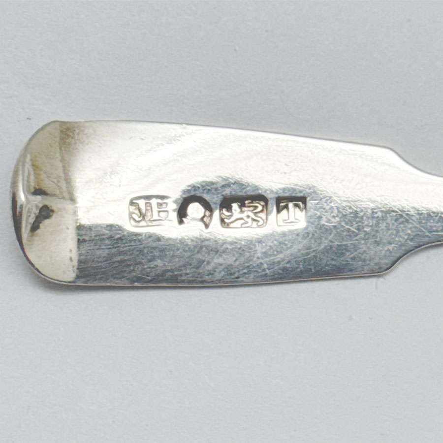 Hallmarked Silver Tea Spoons Exeter 1815 John Hicks