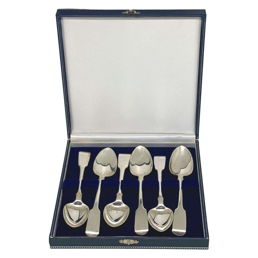 Hallmarked Silver Tea Spoons Exeter 1815 John Hicks