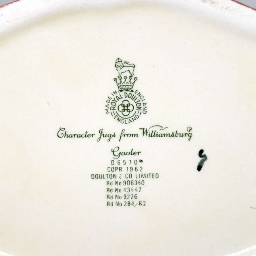 Royal Doulton Gaoler Large Character Jug D6570