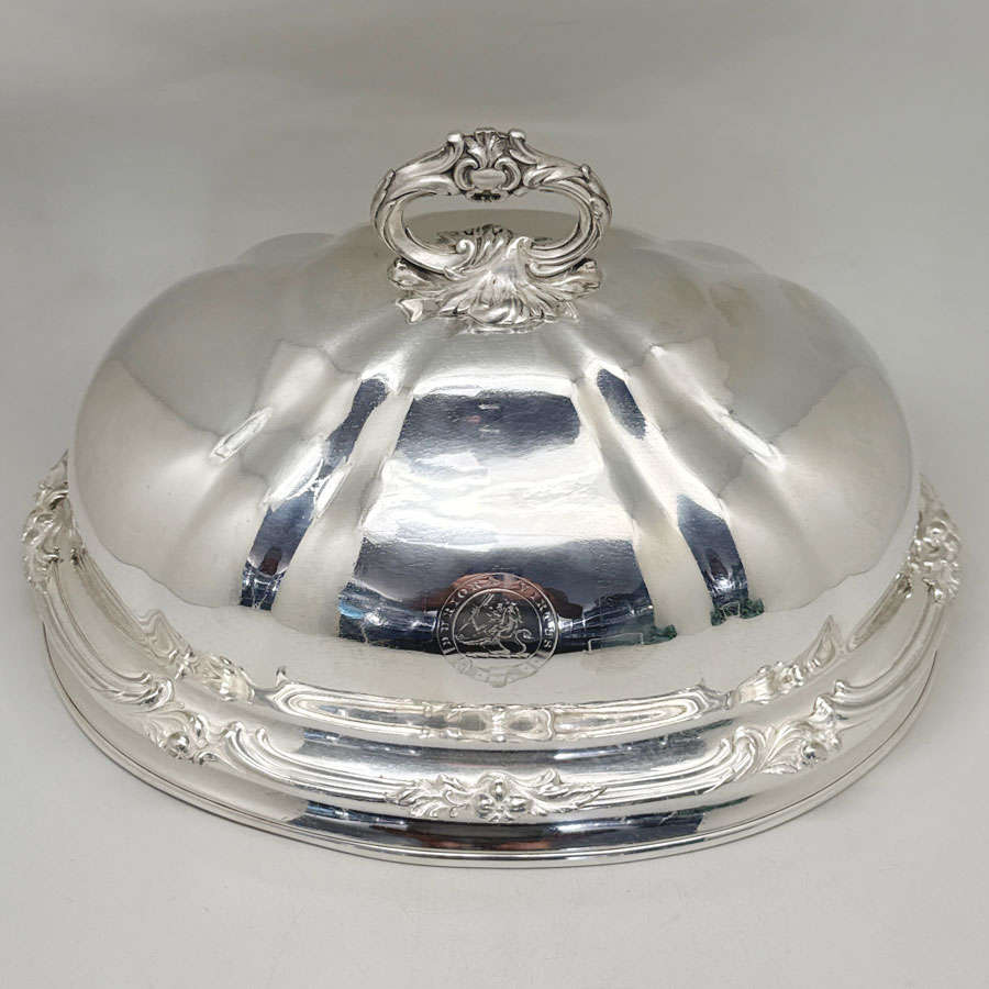 Silver Plated Meat Dome Cloche Victorian