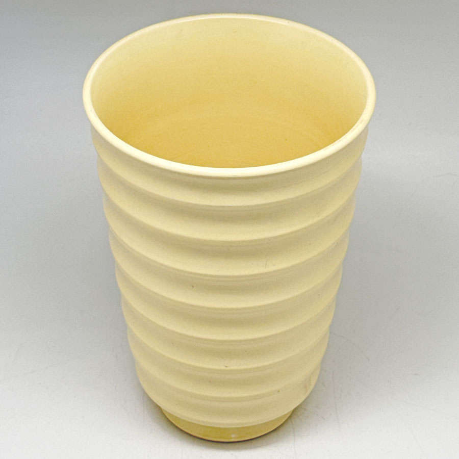Wedgwood Keith Murray Ribbed Straw Vase C1930