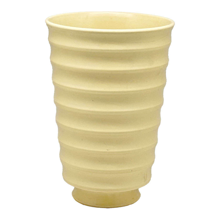 Wedgwood Keith Murray Ribbed Straw Vase C1930