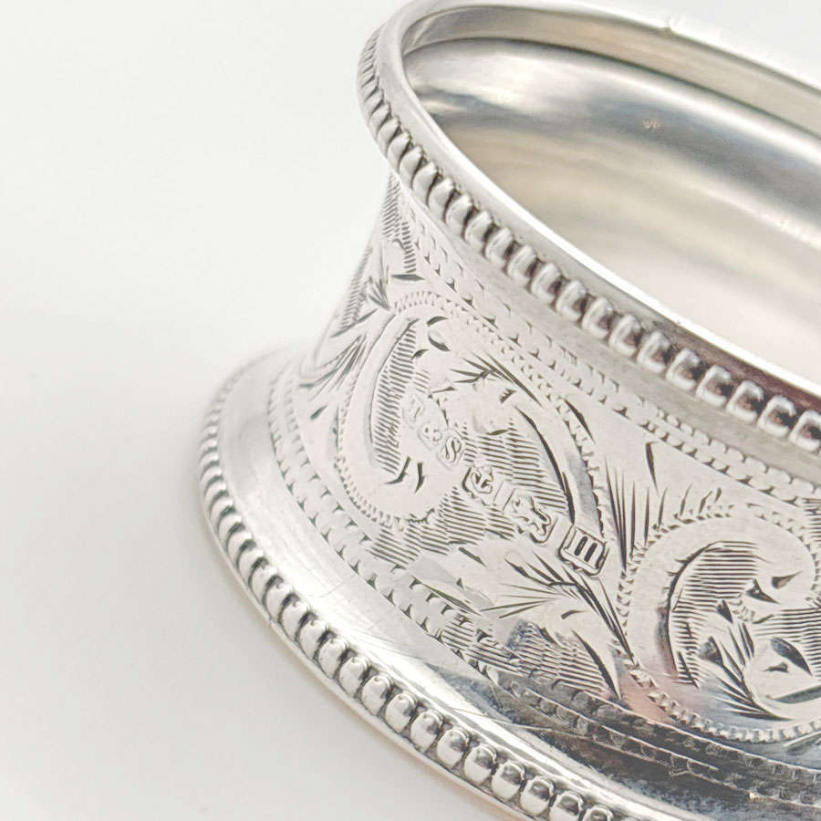 Hallmarked Silver Serviette Ring Birmingham 1911