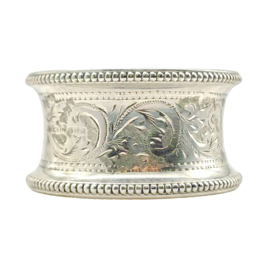Hallmarked Silver Serviette Ring Birmingham 1911