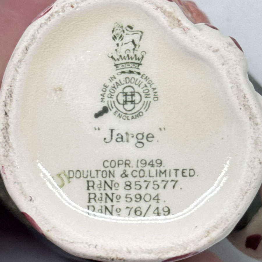 Royal Doulton Character Jug Jarge Small D6295