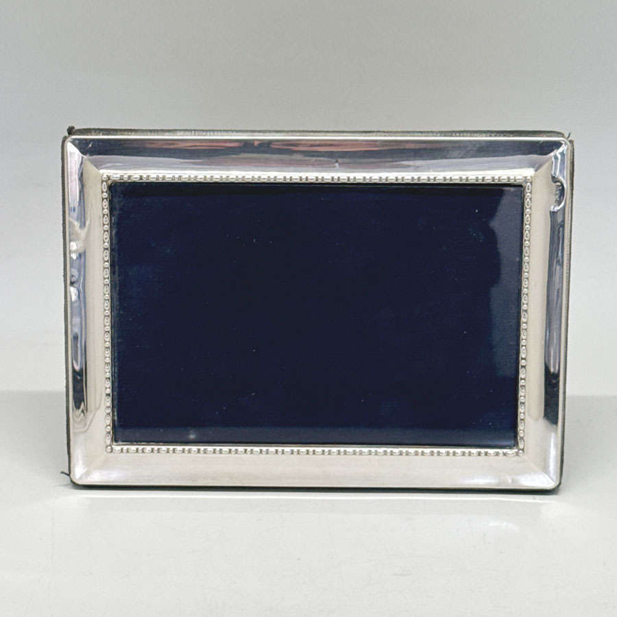 Carrs Silver Picture Frame Reeded Border Sheffield 2000