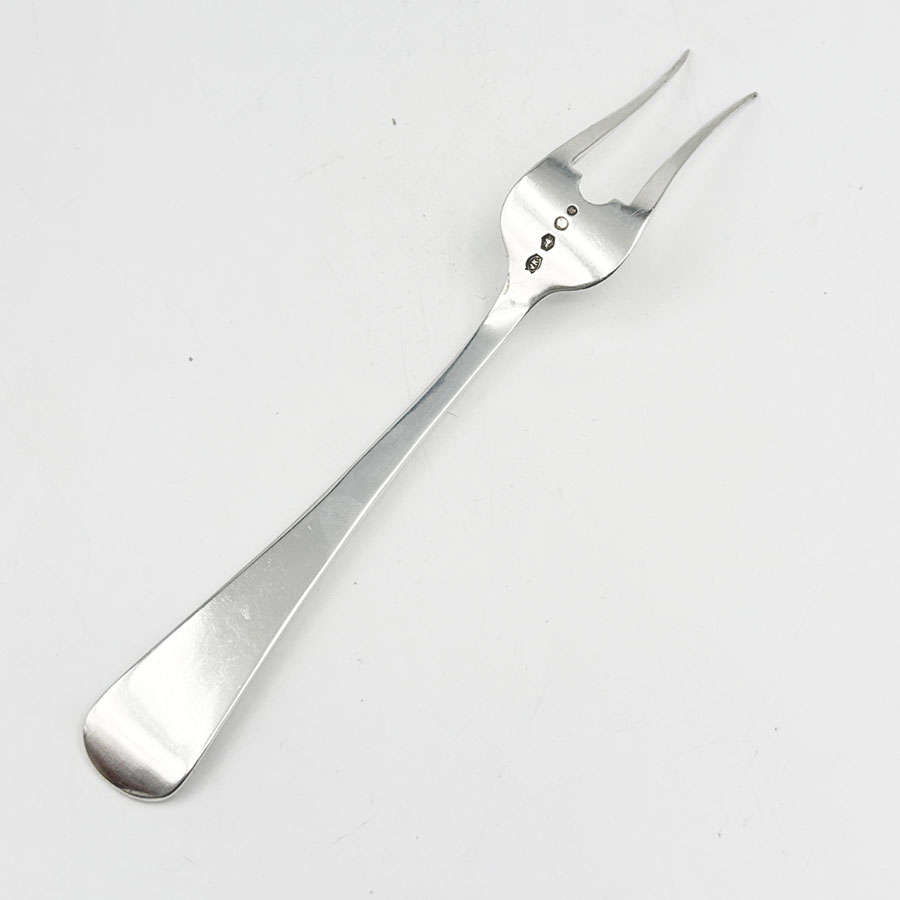 Hallmarked Dutch Cold Meat Or Serving Silver Fork Utrecth 1986