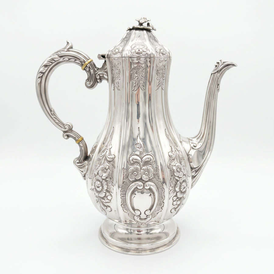 Hallmarked Victorian Silver Four Piece Tea Set