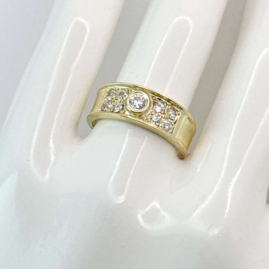18ct Gold Old Cut Diamond Ring