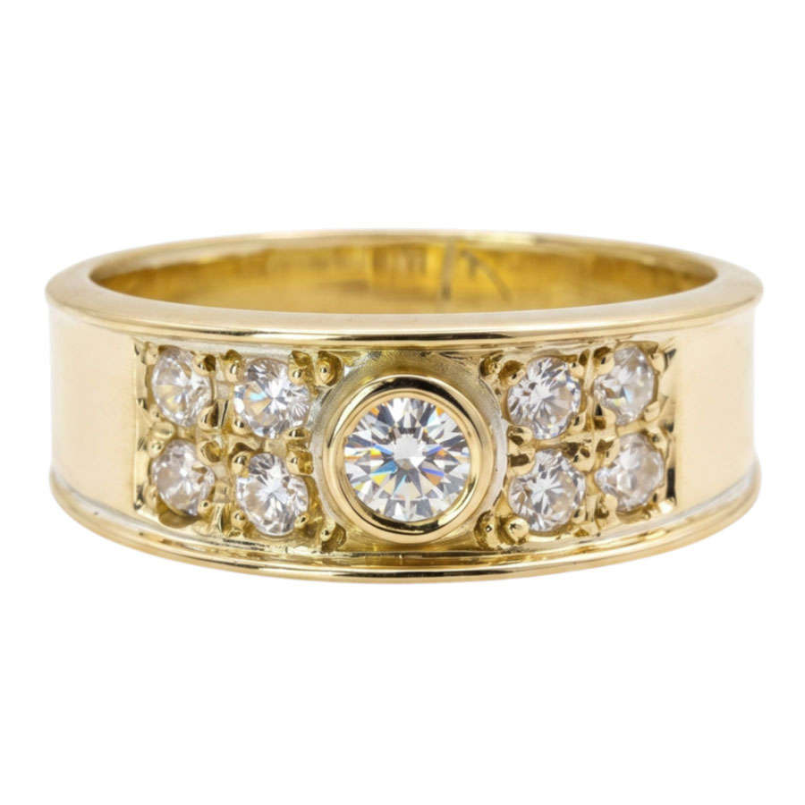 18ct Gold Old Cut Diamond Ring