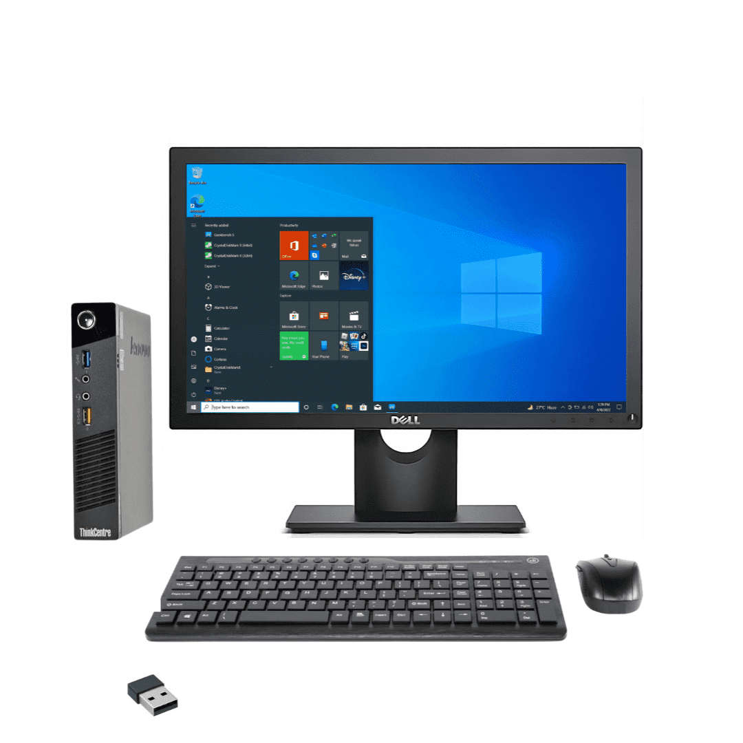 Lenovo ThinkCentre M73 Micro PC Combo  Intel Core i3 4th Gen, 4GB DDR3 Memory, 120GB SSD, MS W...
