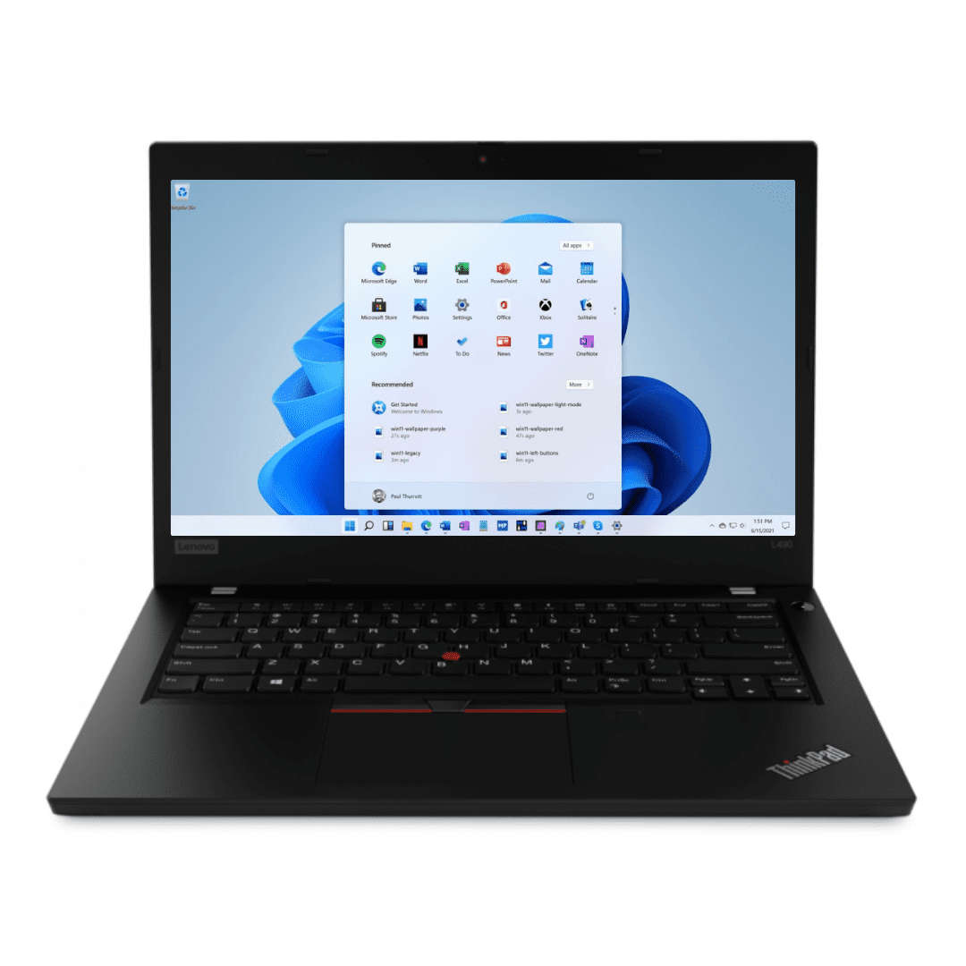 Lenovo ThinkPad L490 -  i5 8th Gen - 16GB RAM - 256GB NVMe SSD - Windows 11 Pro