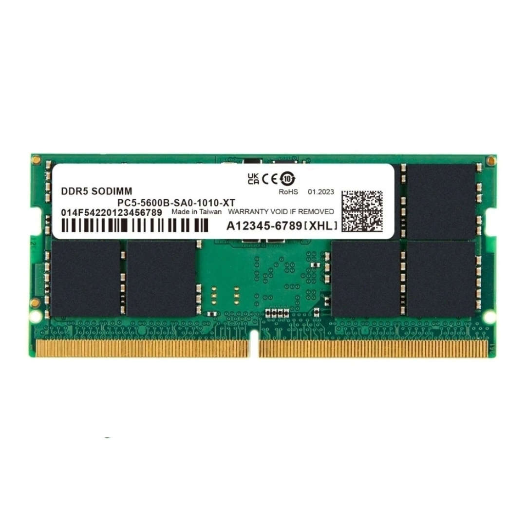 32GB DDR5-5600 5600MHz1.1V CL46 262pin unbuffered SO-DIMM Laptop Memory Module (Refurbished)