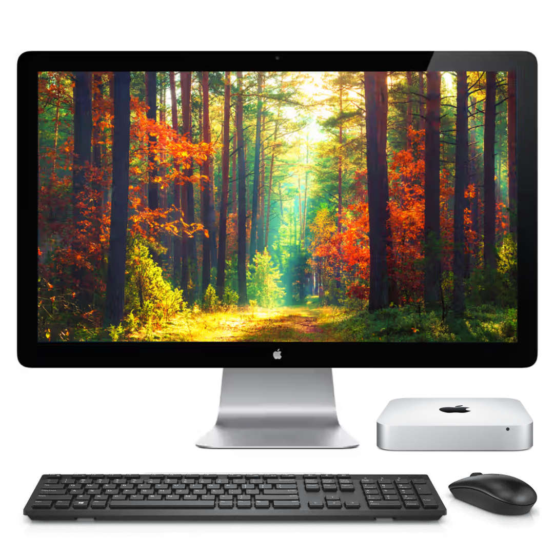Apple Mac Mini A1347 Desktop Combo  Intel Core i5 Processor, 16GB RAM, 1TB HDD, 27 Apple Di...