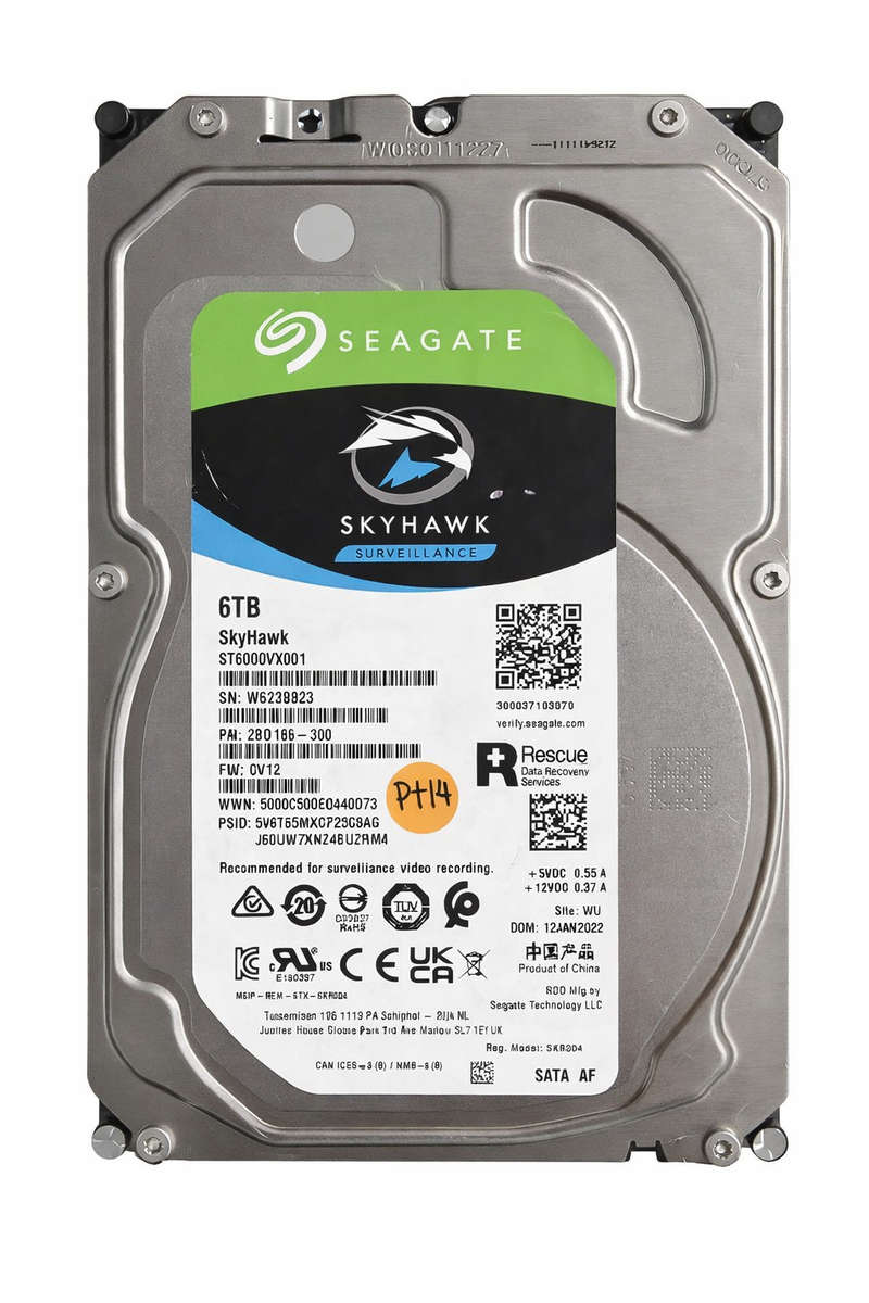 Seagate SkyHawk 6TB 3.5  SATA HDD Hard Drive (For DVR /NVR /File Storage/ Gaming)  Refurbished