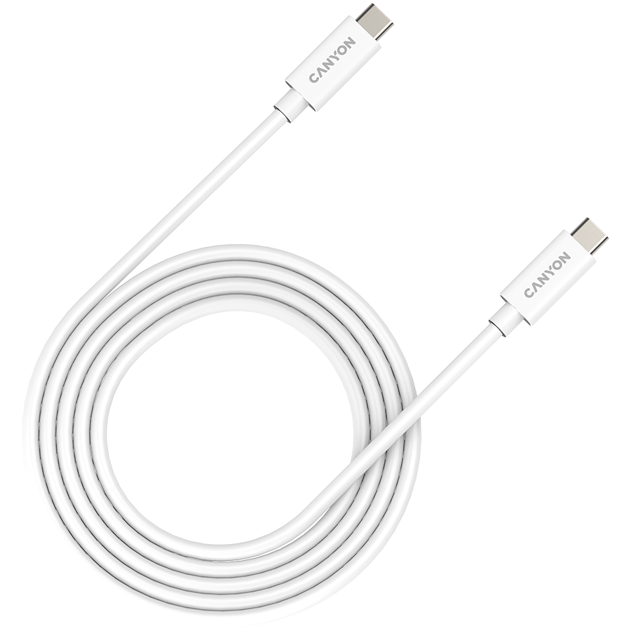 CANYON UC-42, cable, U4-CC-5A2M-E, USB4 TYPE-C to TYPE-C cable assembly 20G 2m 5A 240W(ERP) with ...