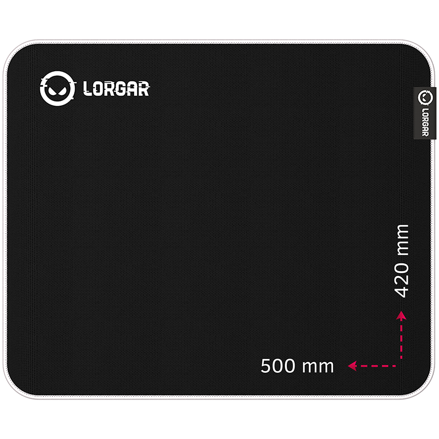 Lorgar Legacer 755, Gaming mouse pad, Ultra-gliding surface, Purple anti-slip rubber base, size: ...