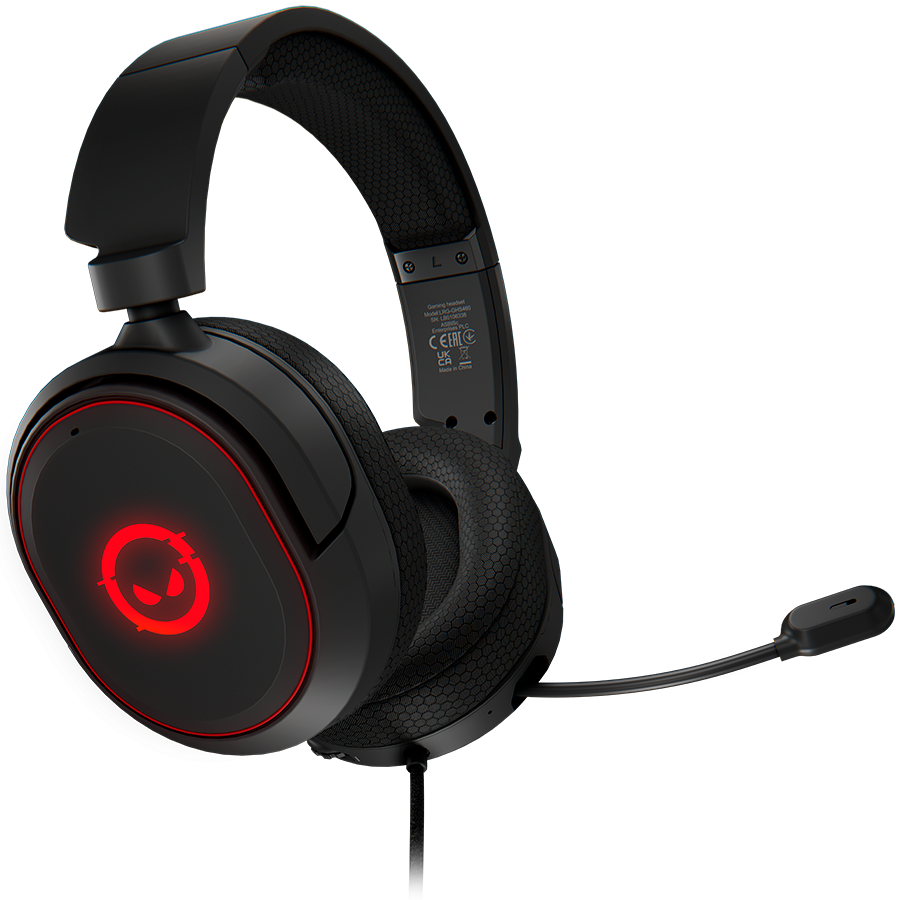 LORGAR Kaya 460, USB Gaming headset with microphone, CM108B, RGB backlight, Plug&Play, USB-A conn...